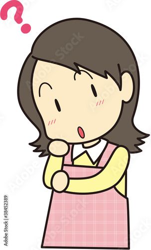 考える女性