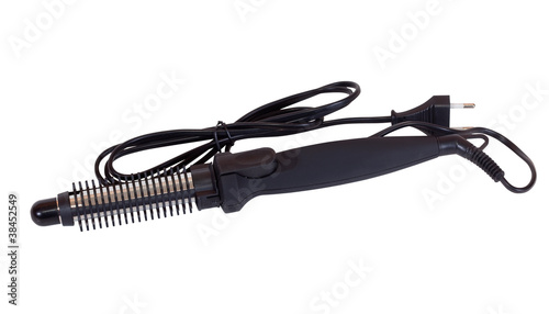 curling iron. Isolated over white with clipping path