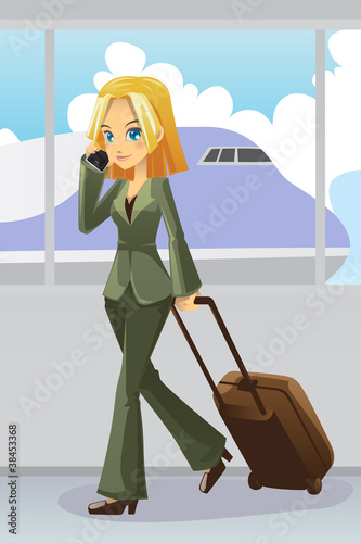Businesswoman at airport