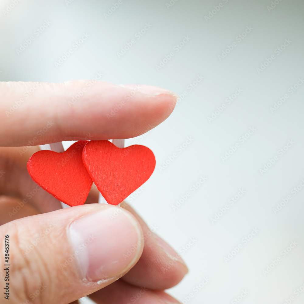 Fototapeta premium heart in the hands