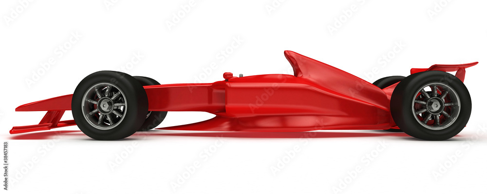 3D rendered Concept formula Car