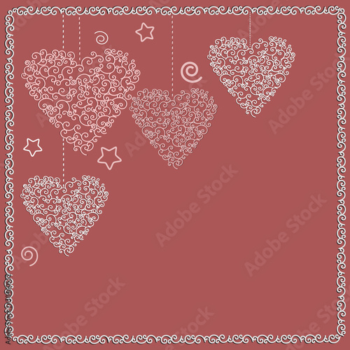 Valentine's Day hearts background