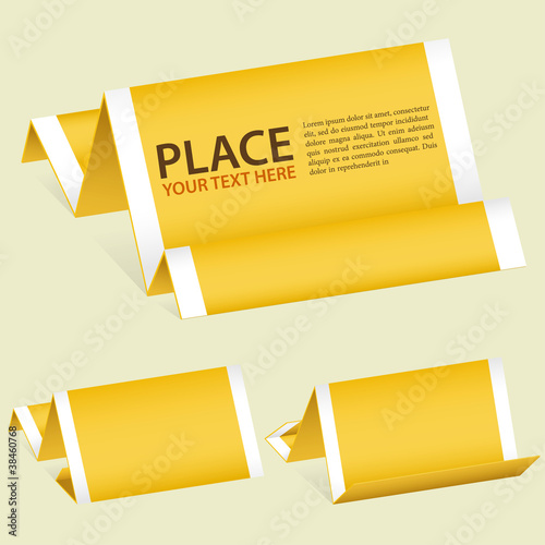 Collect Paper Origami Banner