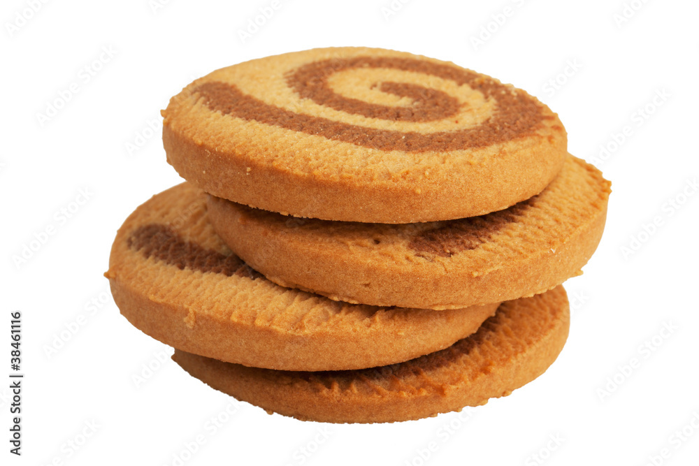 Small pile of round cookies Small pile of round cookies