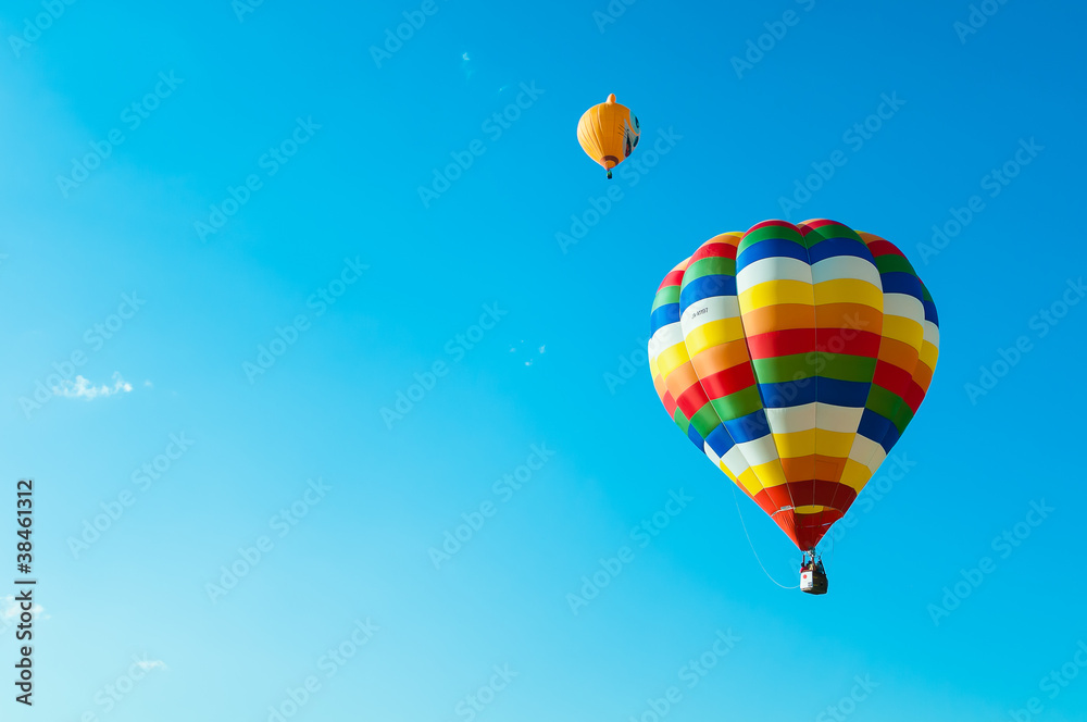 Fototapeta premium Colorful fancy Balloon floating in the sky