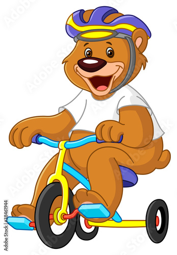 Bear on tricycles