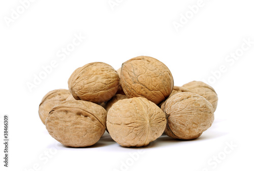 Heap of walnut.