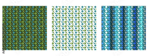 Set of 3 Polka Dotted Backgrounds