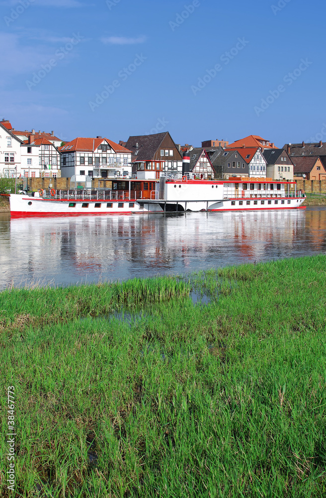 Ausflugsschiff in Minden,Weserbergland