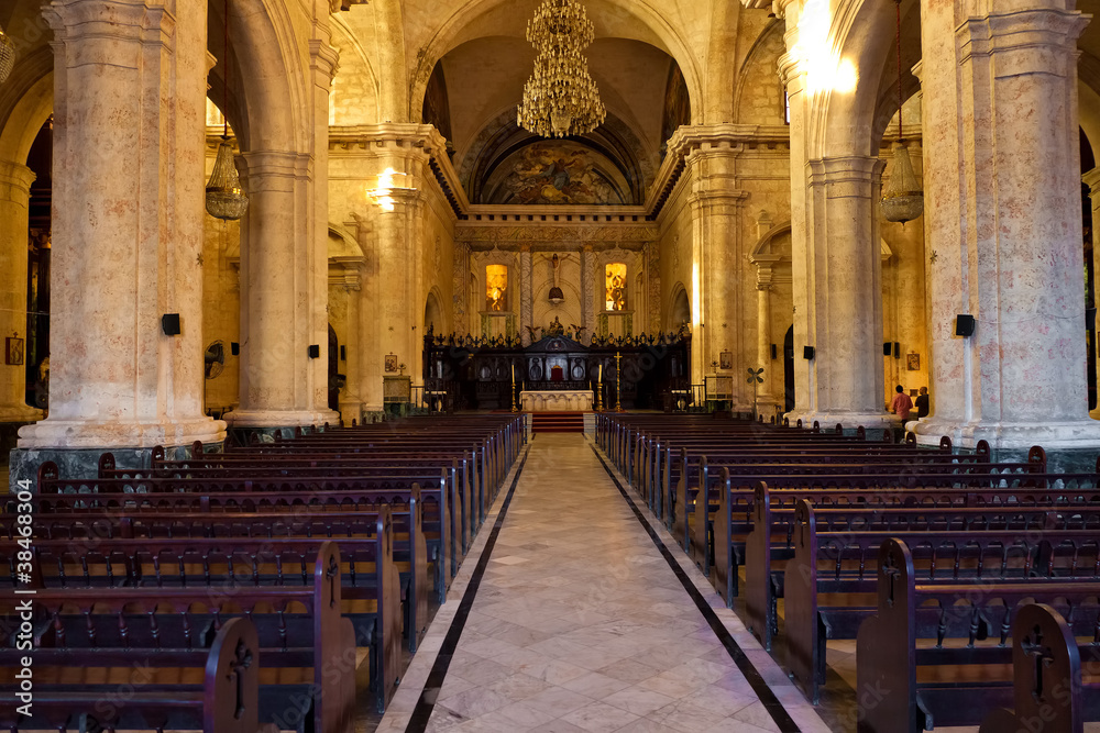 Interior of the Cathedral of Havana
