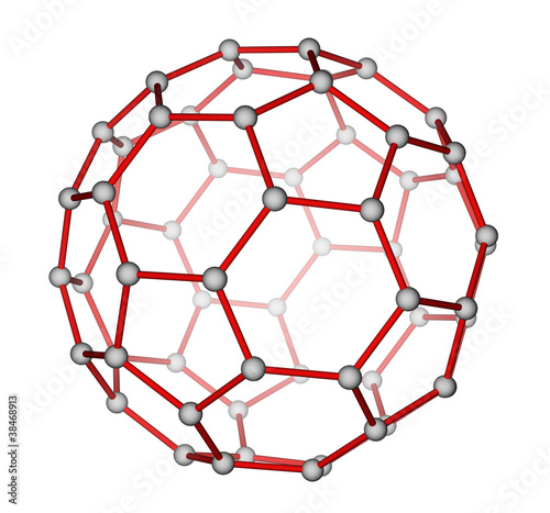 Fullerene C60 molecular structure