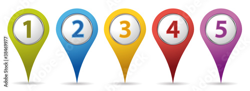 color location number pins