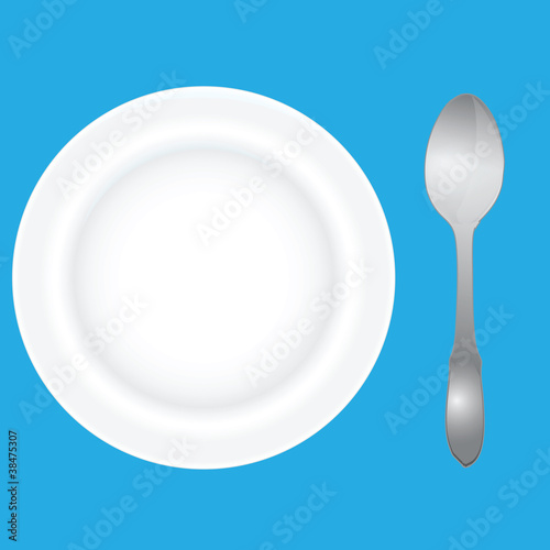 Deep dish and spoon