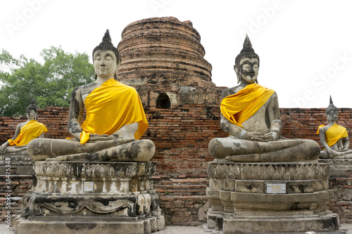 Fotografie Ancient Buddha saturate