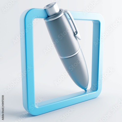 Icon in gray-blue color on ...