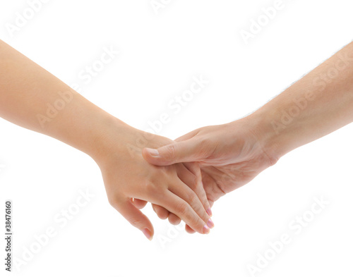 Man and woman hands