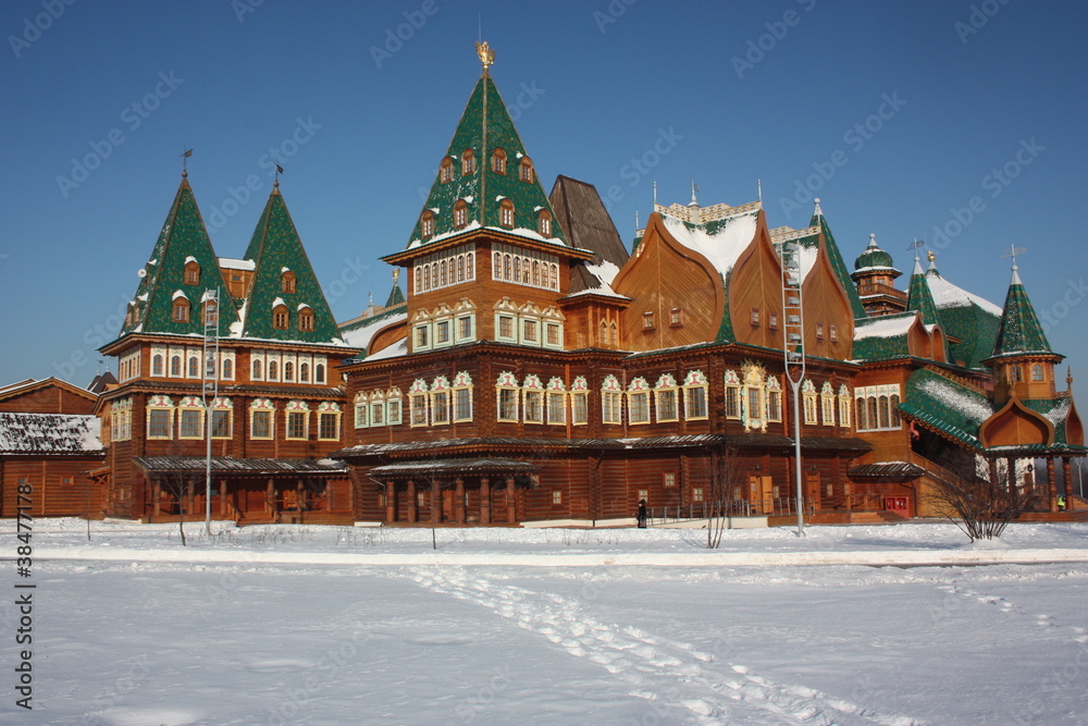 Obraz Russia, Moscow. The restored palace in the estate Kolomenskoe.