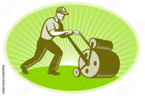 Groundsman Groundskeeper Lawn Roller