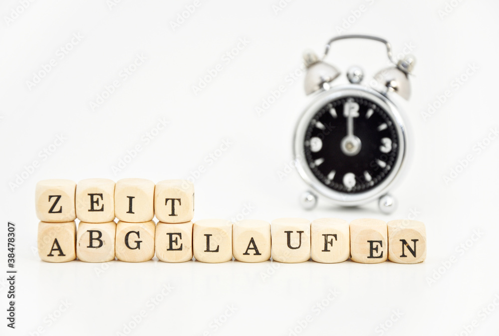 Zeit abgelaufen StockFoto Adobe Stock