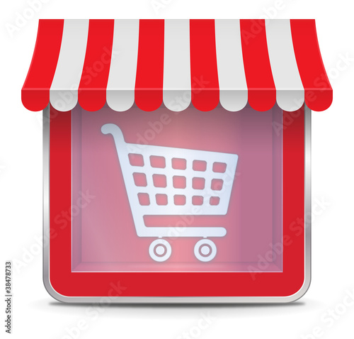 Shopping Store Button