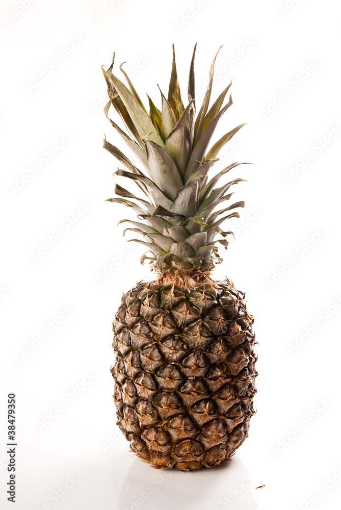Fototapeta premium pineapple on white