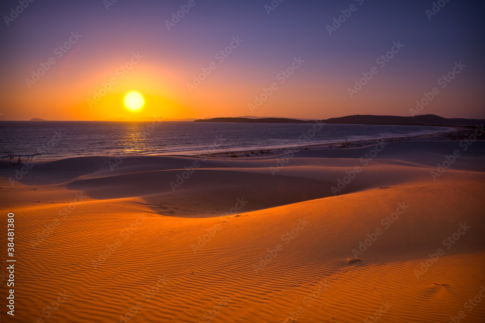 Tramonto sulle dune