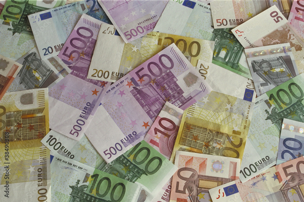 Obraz premium Euro, Banknoten, Geldscheine, Geld, Währung