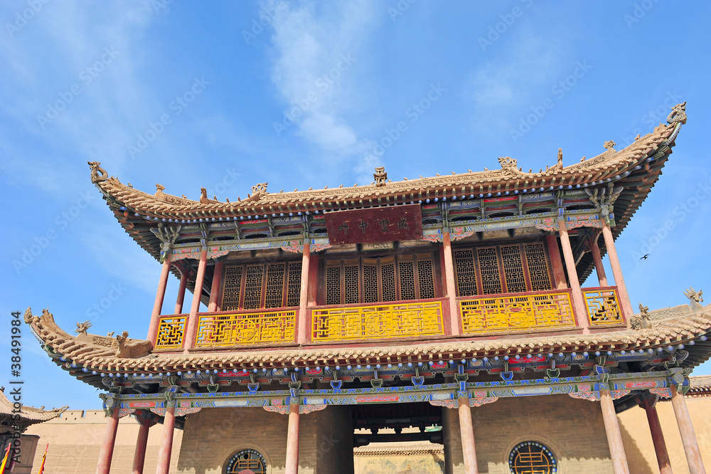 Gate tower of the Jiayuguan Pass in China Gate tower of the Jiayuguan Pass in China
