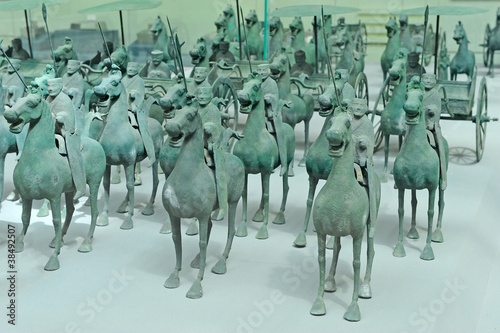 Konstfotografi Bronze chariot of emperor in Xian