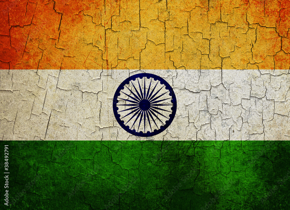 Grunge India flag