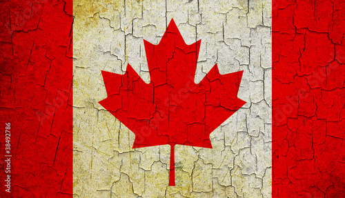 Grunge Canada flag #38492786