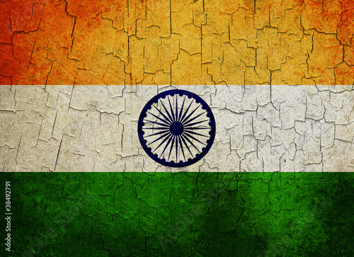 Grunge India flag