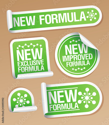 New Formula stickers.