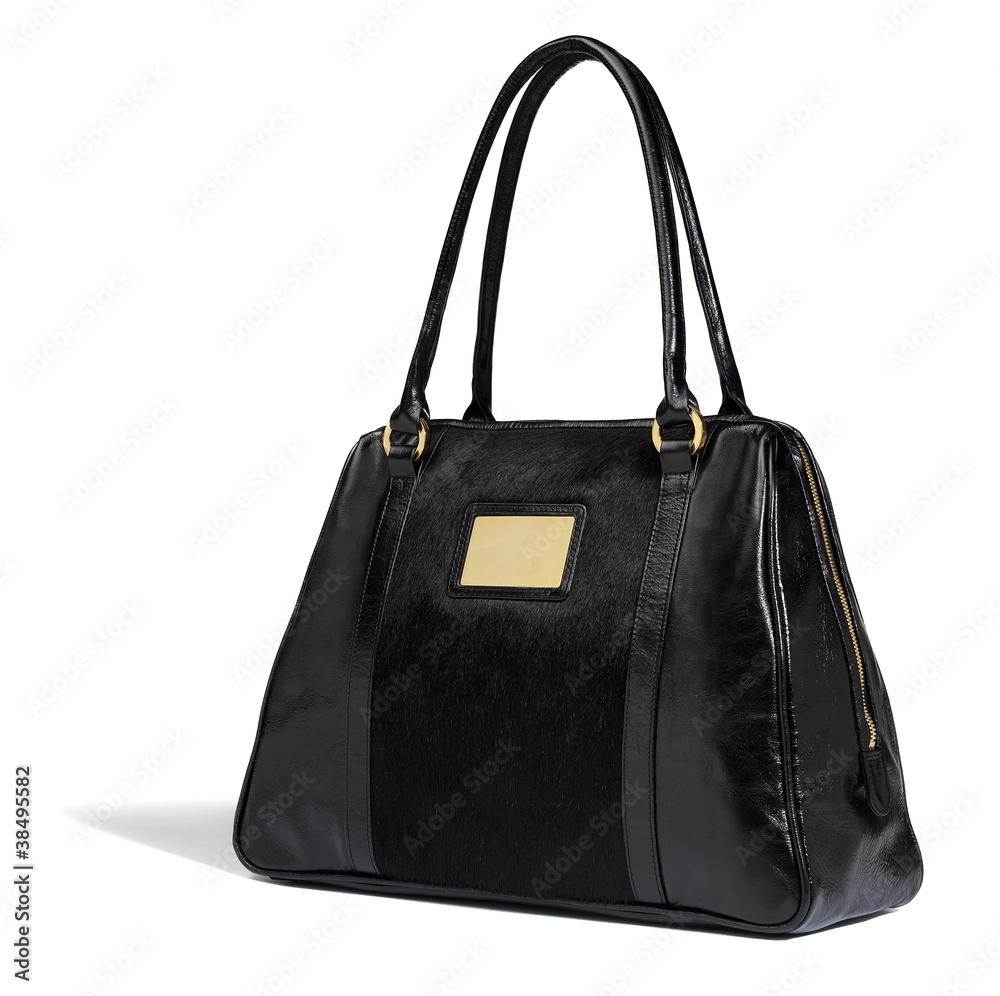 Naklejka premium Black woman's bag
