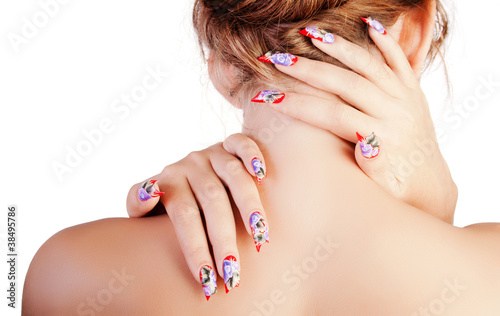 Slika na platnu Woman with fingernails