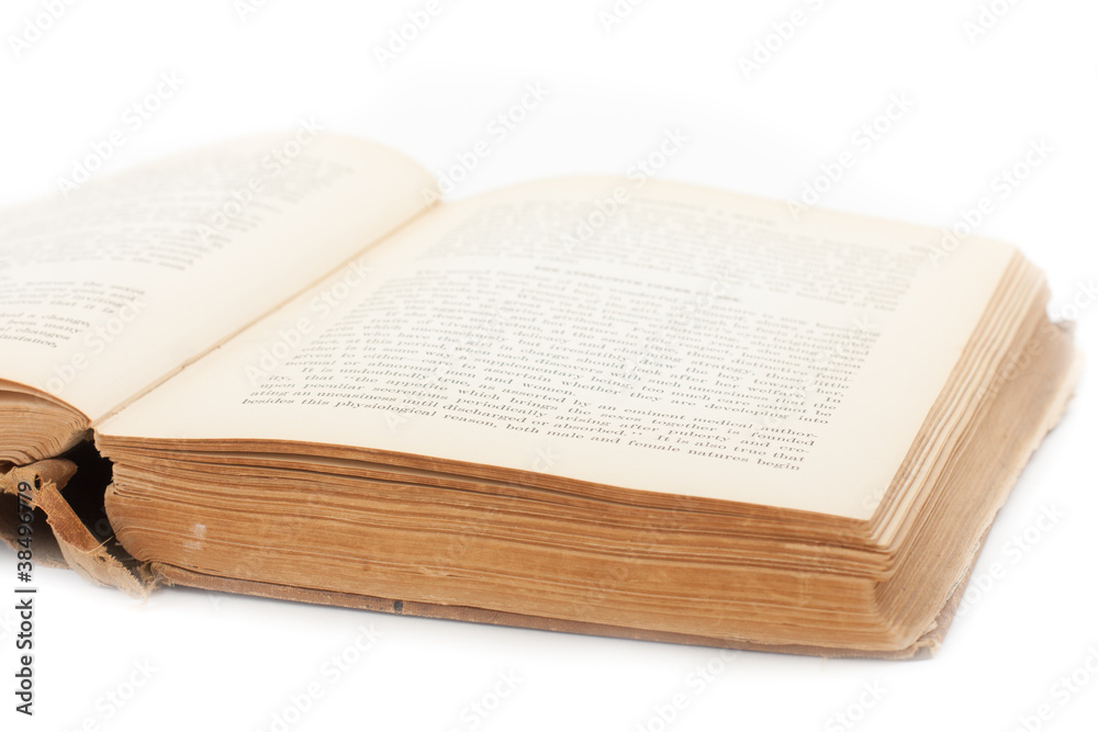 Obraz premium open antique book