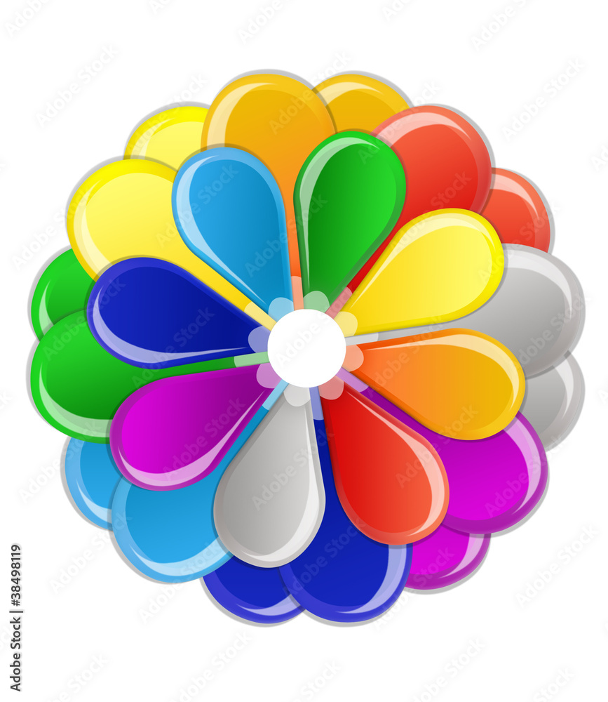Color Wheel isolated on white background Color Wheel isolated on white background