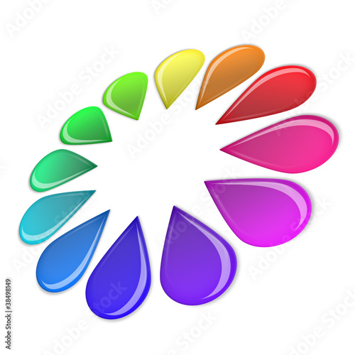 Color Wheel isolated on white background