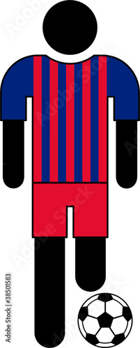 Pictogram of a football player
