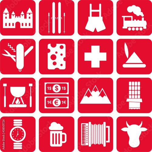 Switzerland pictograms