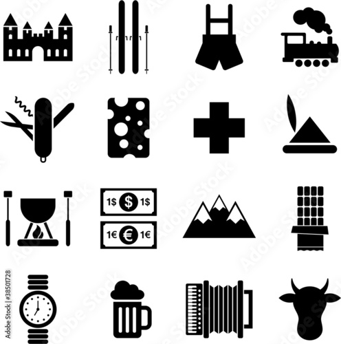 Switzerland pictograms