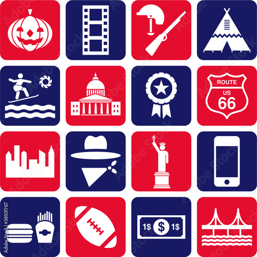 USA pictograms