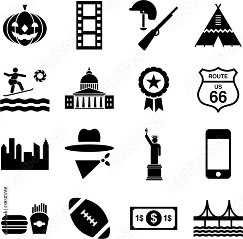 USA pictograms