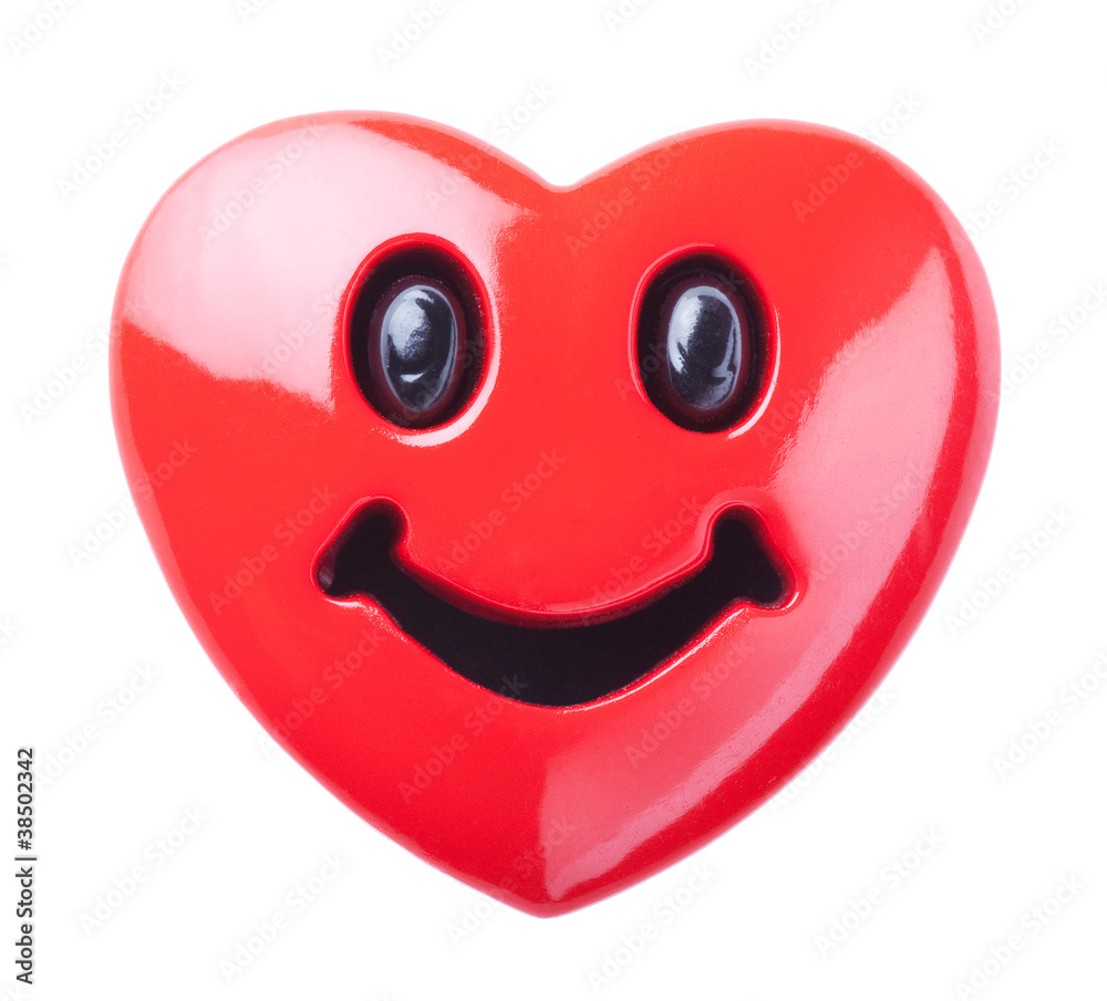 Smiley in love - red smiling heart Smiley in love - red smiling heart
