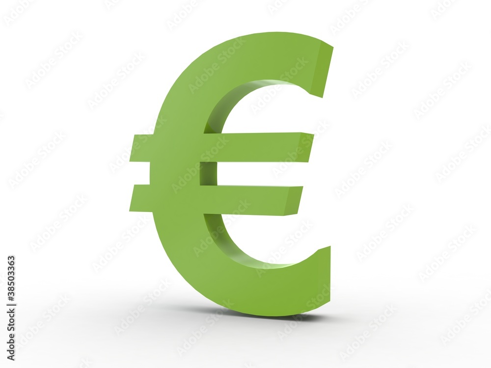3d Icon Eurozeichen 3d Icon Eurozeichen