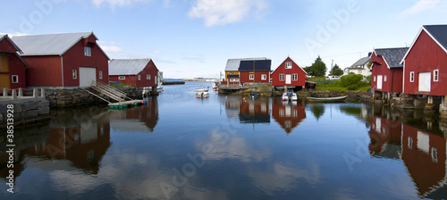 Quadro em tela fishing village Bud, Norway