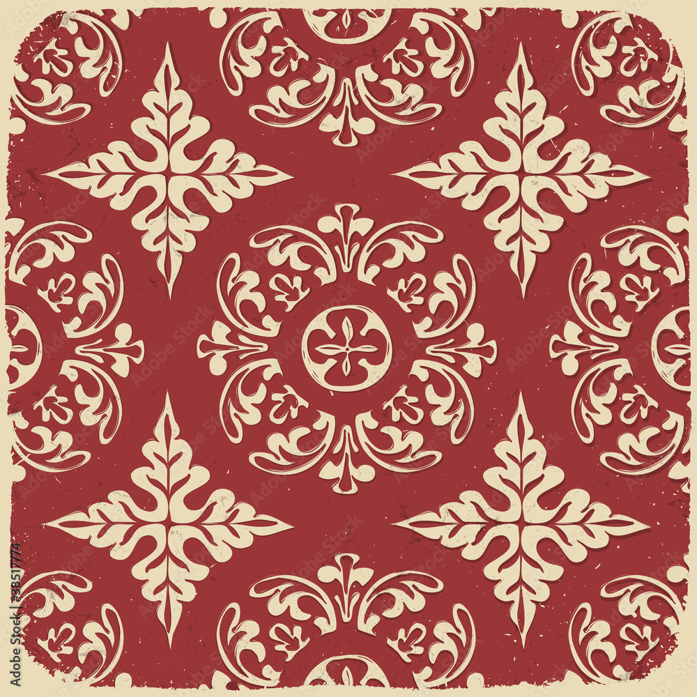 Vintage grungy pattern. Vector background, EPS10.