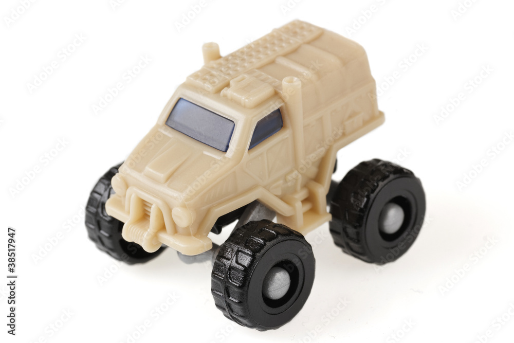 Obraz premium Small toy jeep close-up
