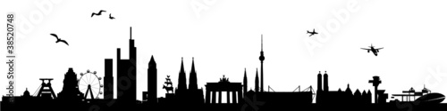 Skyline Deutschland - verschiedene Städte vereint