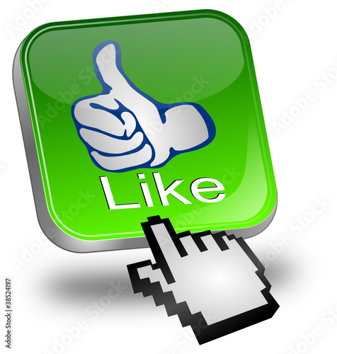 Button Daumen hoch mit Cursor